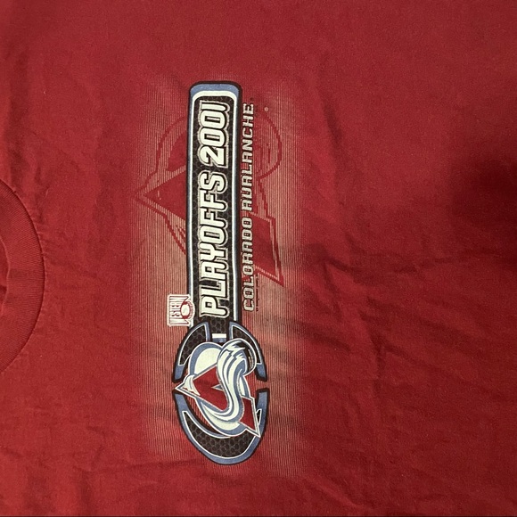 2001 Colorado avalanche playoff T-shirt - Picture 2 of 3